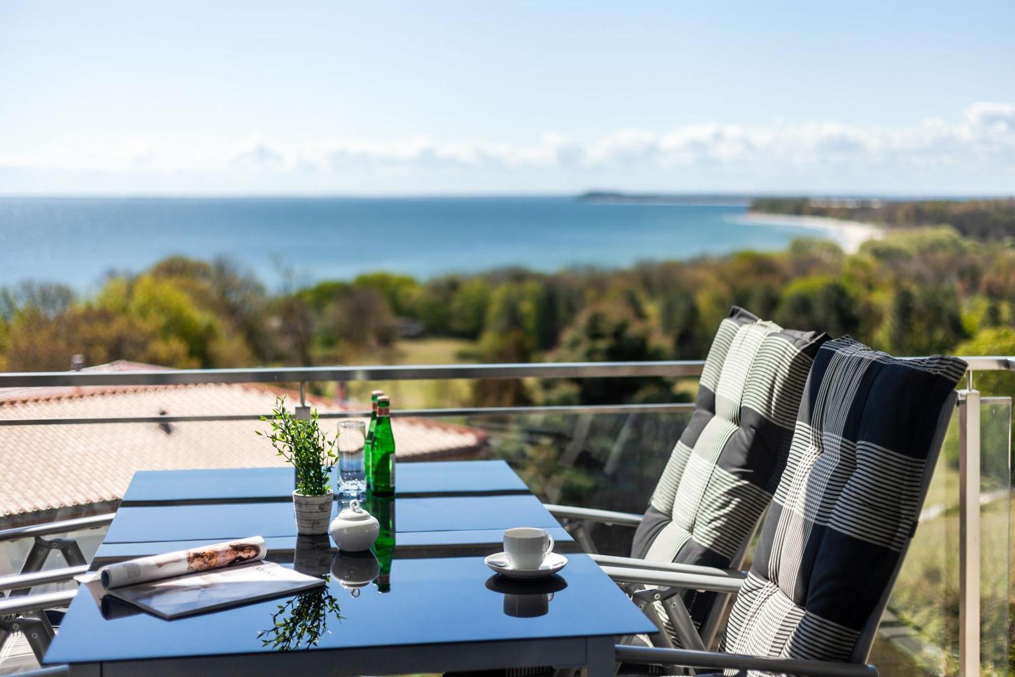 Meeresblick Residenzen FeWo 70 inkl Sauna u Schwimmbadnutzung im AHOI Sellin Goehren  Exterior foto